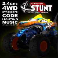 HKM-285075 2.4GHz Gyro Rotation Remote Control Stunt Car - RC Off-road Spinning Toy for Ages 5 and Up