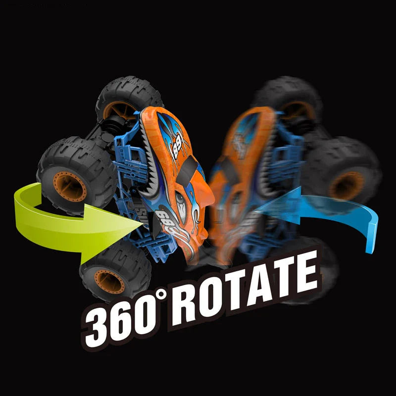 HKM-285075 2.4GHz Gyro Rotation Remote Control Stunt Car - RC Off-road Spinning Toy for Ages 5 and Up
