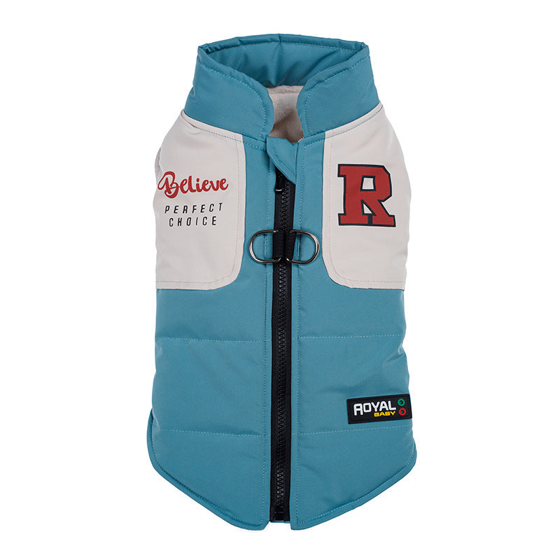 HKM-285267 Cozy Cotton Coat for Small Dogs - Available in Red, Blue, and Black