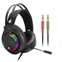 HKM-285331 7.1 RGB Surround Sound Gaming Headset with USB Connection and Microphone