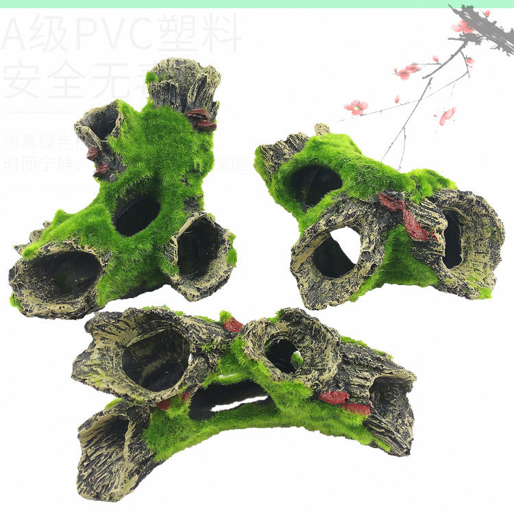 HKM-285331 Medium Synthetic Resin Aquarium Shrimp Cave Shelter for Spawning and Landscaping