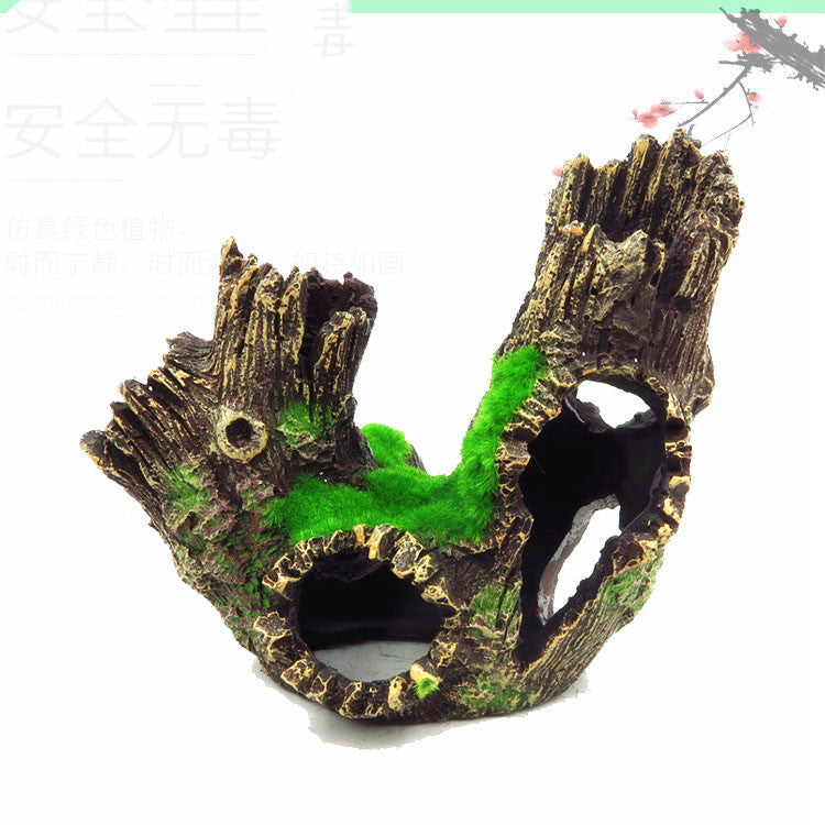 HKM-285331 Medium Synthetic Resin Aquarium Shrimp Cave Shelter for Spawning and Landscaping