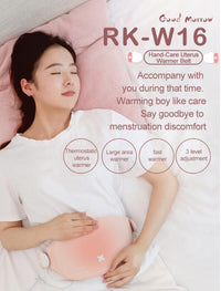 HKM-285395 Rechargeable Menstrual Pain Relief Heating Massage Belt with Adjustable Temperature Settings