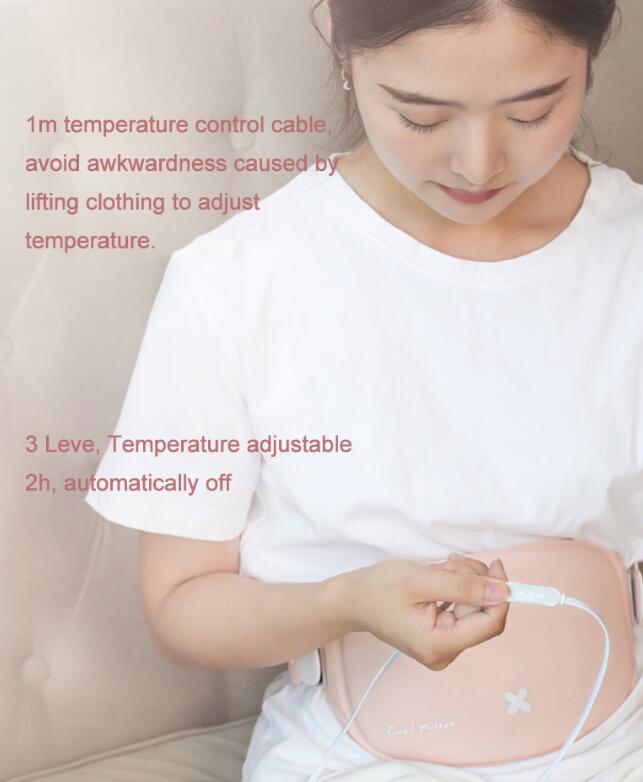 HKM-285395 Rechargeable Menstrual Pain Relief Heating Massage Belt with Adjustable Temperature Settings