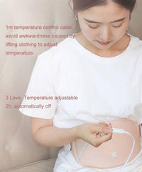 HKM-285395 Rechargeable Menstrual Pain Relief Heating Massage Belt with Adjustable Temperature Settings