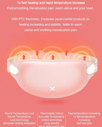 HKM-285395 Rechargeable Menstrual Pain Relief Heating Massage Belt with Adjustable Temperature Settings