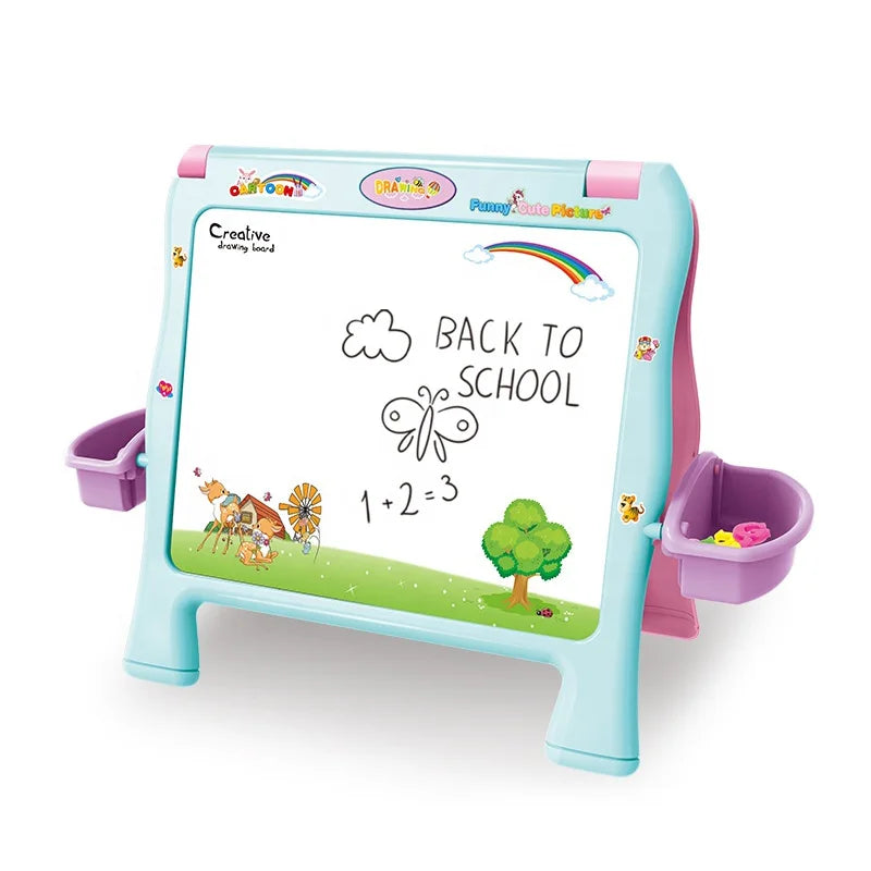 HKM-285459 Creative Drawing Board for Kids – Educational Writing and Painting Activity Toy, Plastic, 2 to 4 Years