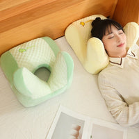 HKM-285459 Multi-functional Afternoon Nap Pillow for Stomach Sleepers and Car Seats, 40x35cm, Soft PP Cotton