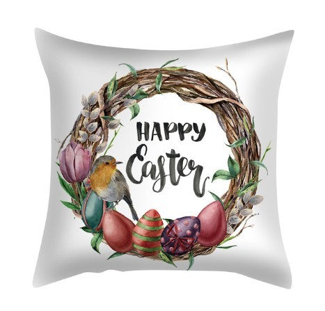 HKM-285715 Plush Cartoon Pillowcase for Bedroom, Sofa, and Car - 45cmx45cm Polyester Design