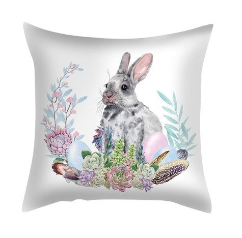HKM-285715 Plush Cartoon Pillowcase for Bedroom, Sofa, and Car - 45cmx45cm Polyester Design