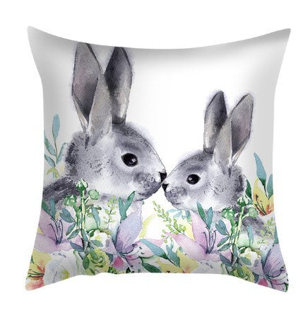 HKM-285715 Plush Cartoon Pillowcase for Bedroom, Sofa, and Car - 45cmx45cm Polyester Design