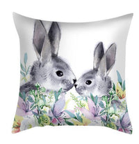 HKM-285715 Plush Cartoon Pillowcase for Bedroom, Sofa, and Car - 45cmx45cm Polyester Design