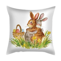HKM-285715 Plush Cartoon Pillowcase for Bedroom, Sofa, and Car - 45cmx45cm Polyester Design
