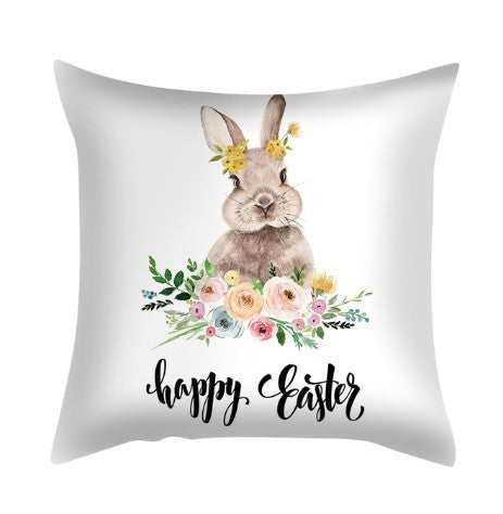 HKM-285715 Plush Cartoon Pillowcase for Bedroom, Sofa, and Car - 45cmx45cm Polyester Design