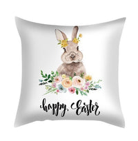 HKM-285715 Plush Cartoon Pillowcase for Bedroom, Sofa, and Car - 45cmx45cm Polyester Design