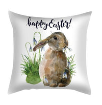 HKM-285715 Plush Cartoon Pillowcase for Bedroom, Sofa, and Car - 45cmx45cm Polyester Design