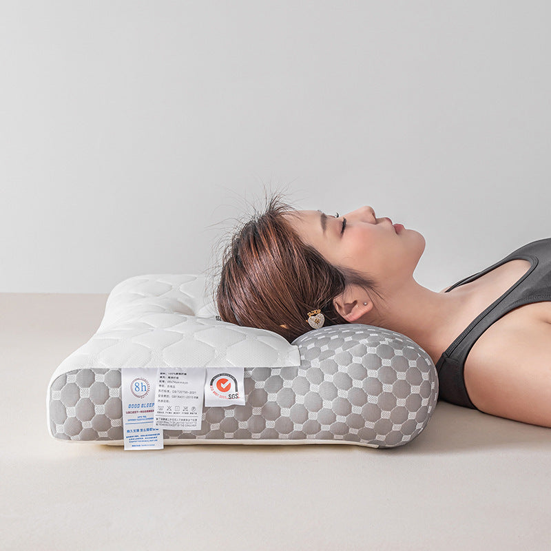 HKM-285779 Japanese-style Thickened Neck Pillow for Adults, Light Gray, 48x74cm
