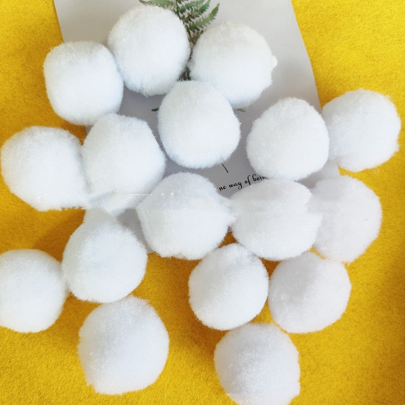 HKM-285779 White Polypropylene Ball Ornaments for Home & Store Decoration - Pack of 10 or 20