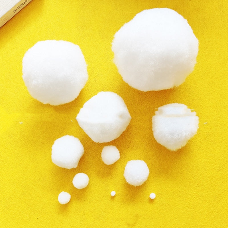 HKM-285779 White Polypropylene Ball Ornaments for Home & Store Decoration - Pack of 10 or 20