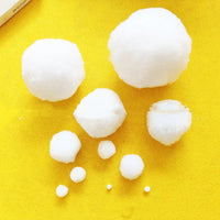 HKM-285779 White Polypropylene Ball Ornaments for Home & Store Decoration - Pack of 10 or 20