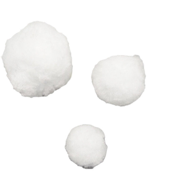 HKM-285779 White Polypropylene Ball Ornaments for Home & Store Decoration - Pack of 10 or 20