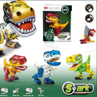 HKM-285907 Diecast Electric Tyrannosaurus Rex Robot Toy with Sound and Light – Small Walking Dinosaur Model