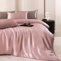 HKM-285971 Silk Four-Piece Bedding Set with Duvet Cover and Pillowcases in Multiple Sizes