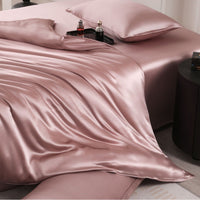 HKM-285971 Silk Four-Piece Bedding Set with Duvet Cover and Pillowcases in Multiple Sizes