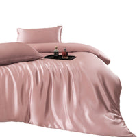 HKM-285971 Silk Four-Piece Bedding Set with Duvet Cover and Pillowcases in Multiple Sizes