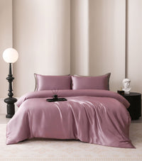 HKM-285971 Silk Four-Piece Bedding Set with Duvet Cover and Pillowcases in Multiple Sizes