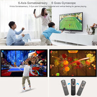 HKM-286163 2.4GHz Wireless QWERTY Keyboard and Air Mouse Remote Control with 6-Axis Gyroscope for Smart TV and Mini PC
