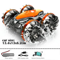HKM-286227 Amphibious Remote Control Gesture Sensing Stunt Car for Kids – 2.4G Radio Control Toy
