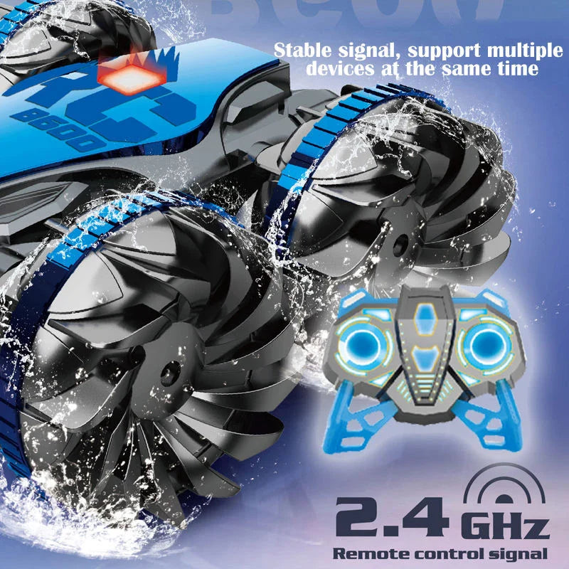 HKM-286227 Amphibious Remote Control Gesture Sensing Stunt Car for Kids – 2.4G Radio Control Toy