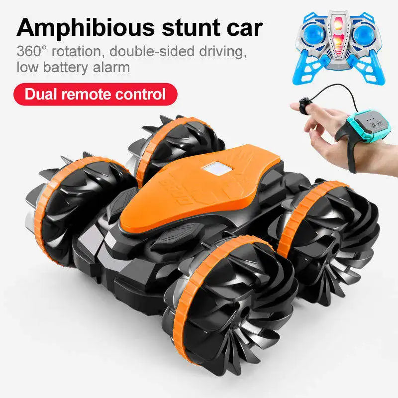 HKM-286227 Amphibious Remote Control Gesture Sensing Stunt Car for Kids – 2.4G Radio Control Toy