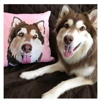 HKM-286355 Personalized Photo Pet Throw Pillow with Custom Image