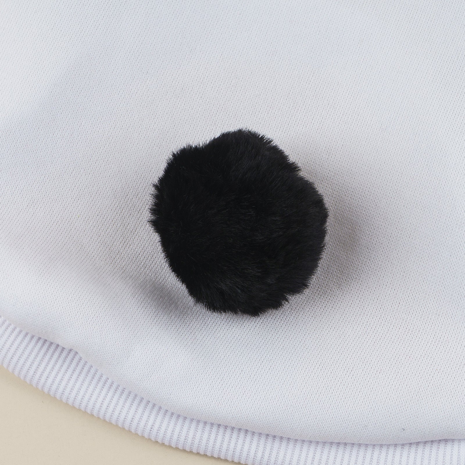 HKM-286611 Panda-Style Cartoon Pet Sweater in Black and White for All Sizes