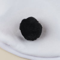 HKM-286611 Panda-Style Cartoon Pet Sweater in Black and White for All Sizes