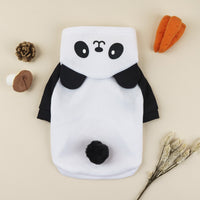 HKM-286611 Panda-Style Cartoon Pet Sweater in Black and White for All Sizes
