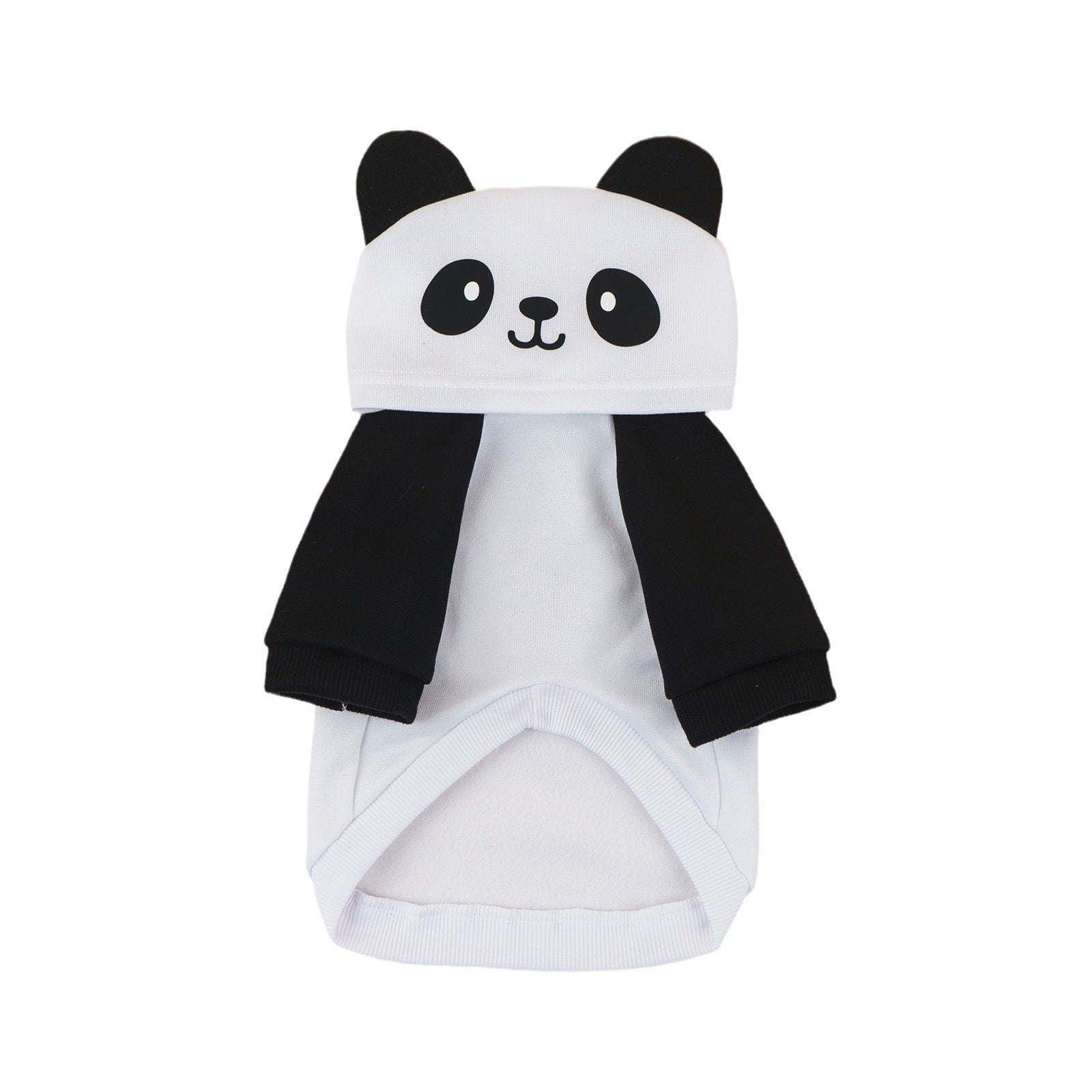 HKM-286611 Panda-Style Cartoon Pet Sweater in Black and White for All Sizes