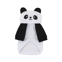HKM-286611 Panda-Style Cartoon Pet Sweater in Black and White for All Sizes