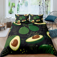 HKM-286611 Printed Three-Piece Quilt Cover Set - Soft Chemical Fiber Bed Cover, Multiple Sizes Available