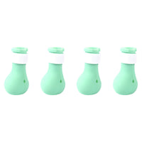 HKM-286675 Silicone Cat Washing Gloves - Anti-Scratch Paw Covers in Green, 4 Pack
