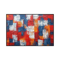 HKM-286739 Handpainted Abstract Textured Oil Painting on Canvas for Modern Home Decor