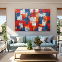 HKM-286739 Handpainted Abstract Textured Oil Painting on Canvas for Modern Home Decor