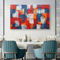 HKM-286739 Handpainted Abstract Textured Oil Painting on Canvas for Modern Home Decor