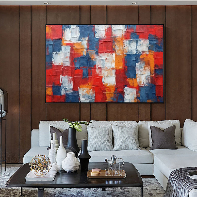 KTX-286739 Handpainted Abstract Textured Oil Painting on Canvas for Modern Home Decor