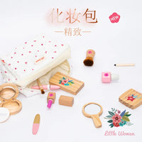 HKM-286803 Kids Wooden Makeup Toy Set – Toddler Beauty Play Vanity Kit for Ages 2 to 14