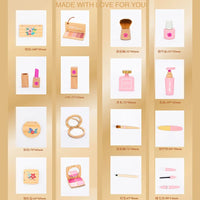 HKM-286803 Kids Wooden Makeup Toy Set – Toddler Beauty Play Vanity Kit for Ages 2 to 14