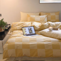 HKM-286803 Pure Cotton Bedding Set for Small Groups - Spring & Autumn, Warmth Preservation, Fits Multiple Bed Sizes