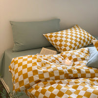 HKM-286803 Pure Cotton Bedding Set for Small Groups - Spring & Autumn, Warmth Preservation, Fits Multiple Bed Sizes